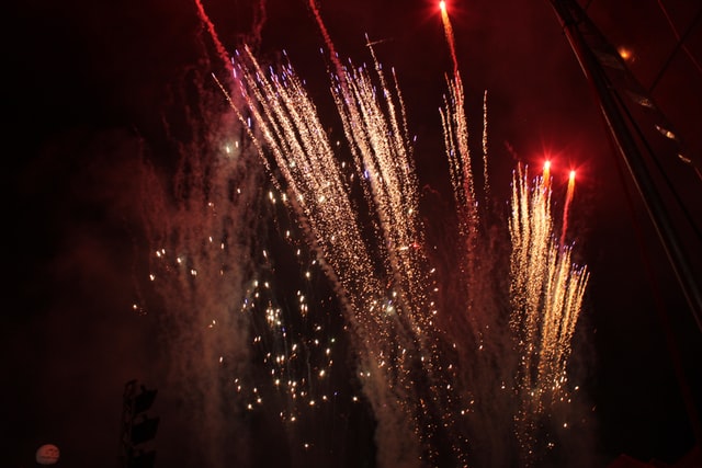Celebración de año nuevo en Río de Janeiro.